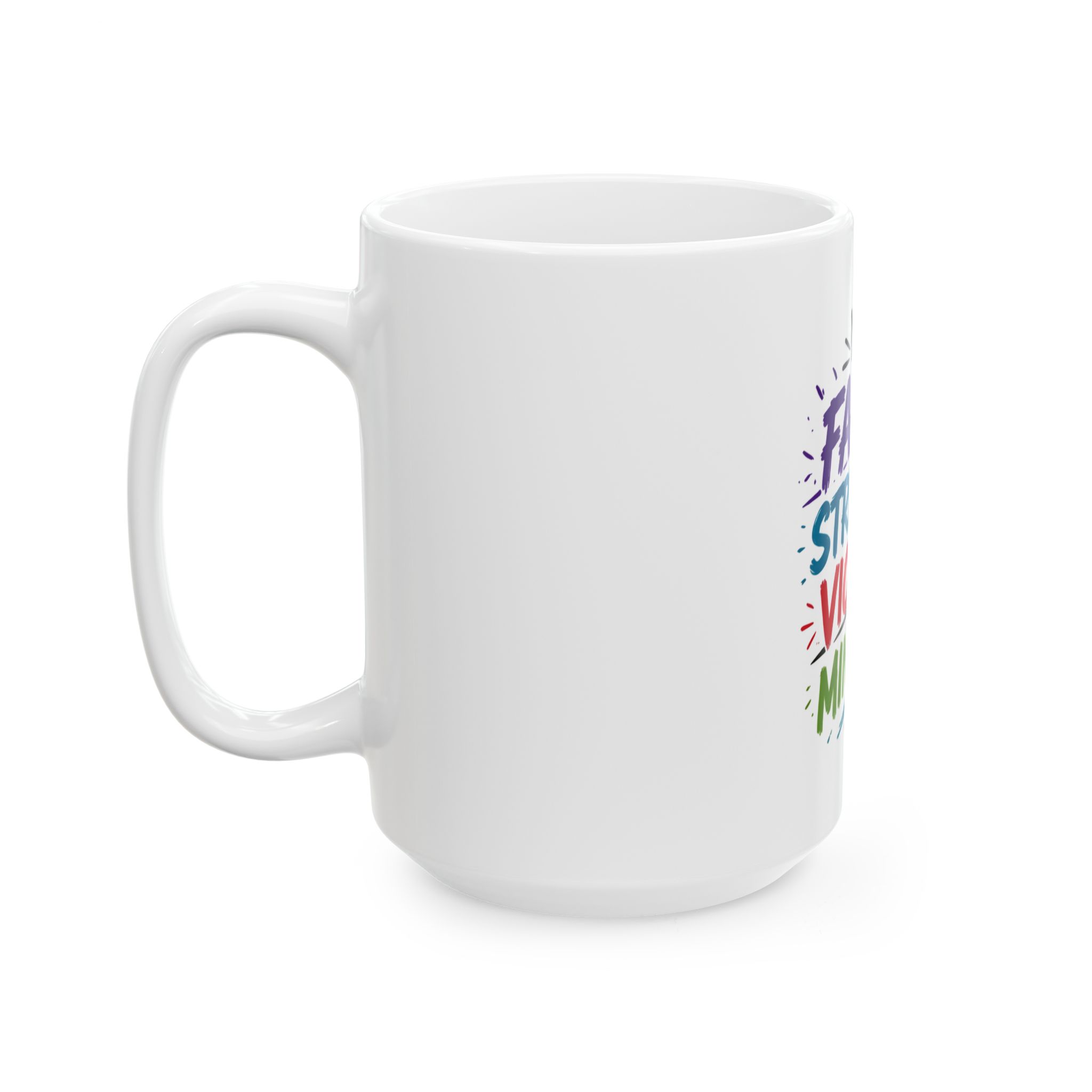 Faith Strength Victory Mindset Ceramic Mug - Image 7
