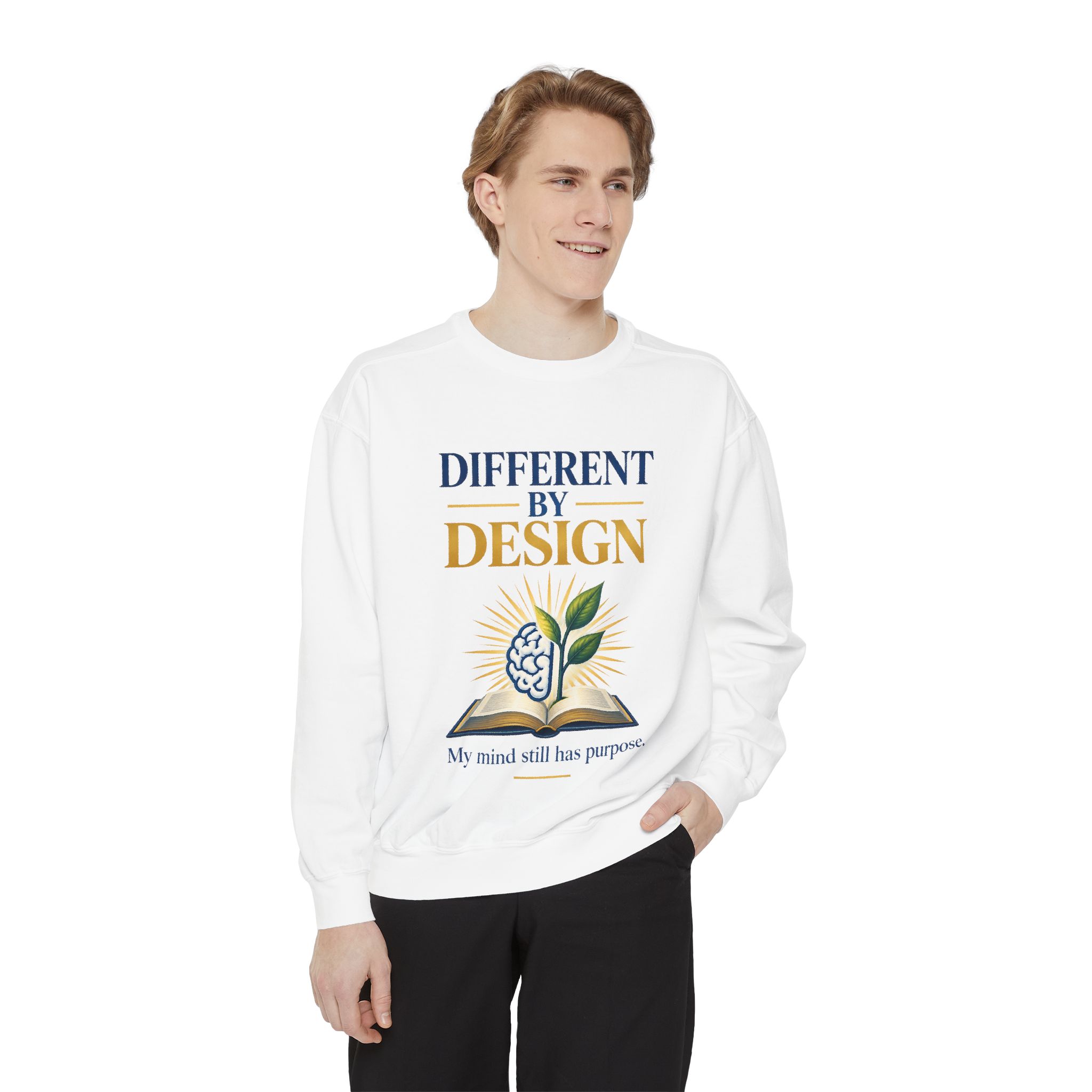Different by Design Inspirational Botanical Sweatshirt - Image 2